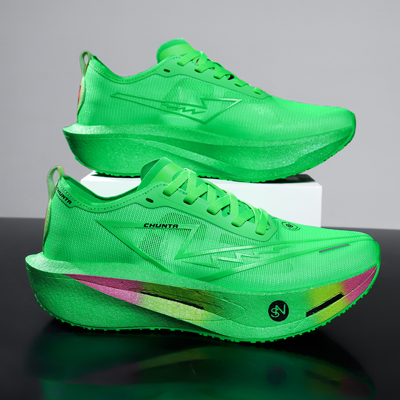 Men Sports Breathable Lightweight Women's Comfortable Athletic Nonskid Sneakers Running Shoes Carbon Board Speciality Marathon