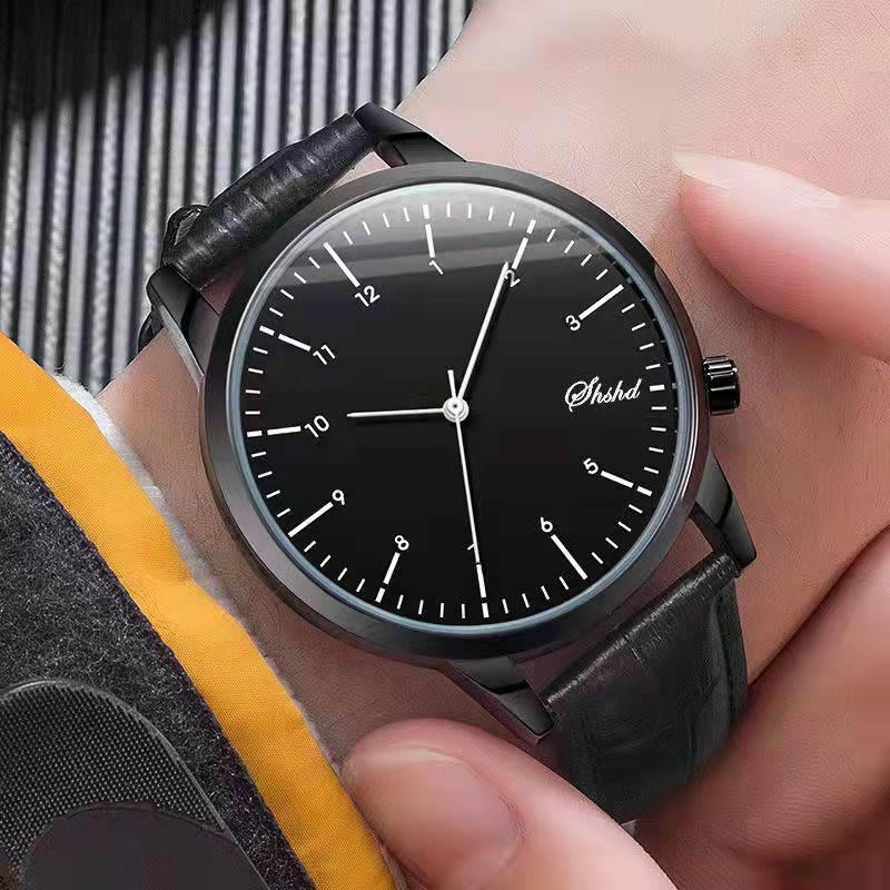 WOKAI high quality casual fashion ladies simple leather belt luminous waterproof quartz watch business sports student clock