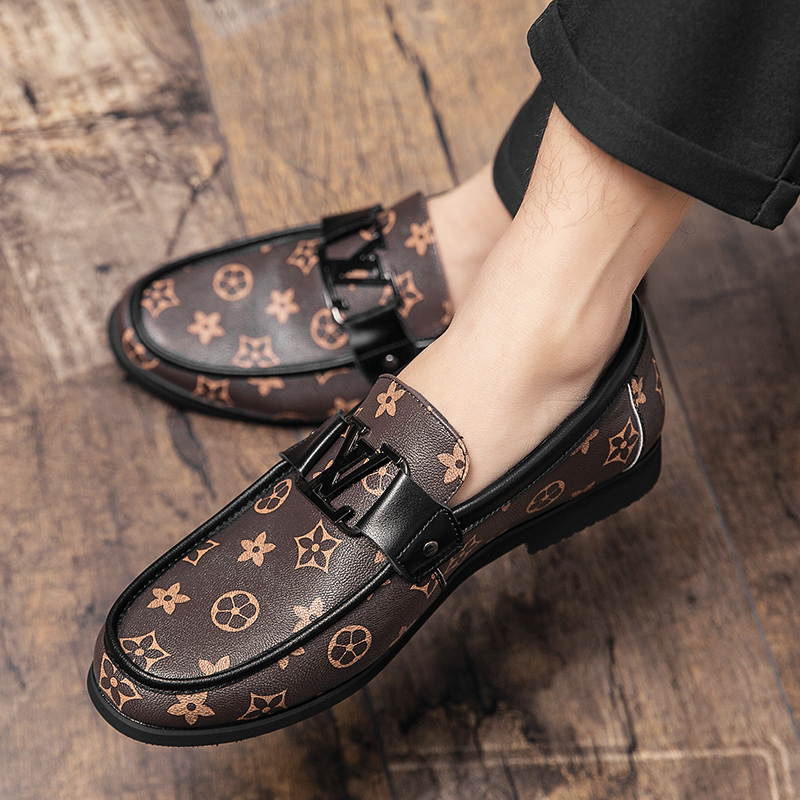 2025 new knitted hats and shoes, men's casual shoes, Korean style, fashionable lazy shoes, light luxury customization