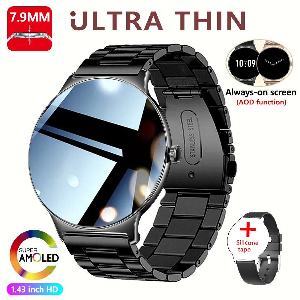 For Huawei Xiaomi New Ultra Thin Smart Watch Women Screen Always Display Time Sports Bracelet Bluetooth Call Fashion Smartwatch