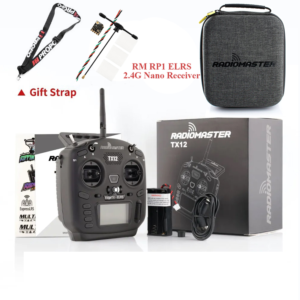 RadioMaster TX12 MKII ELRS EdgeTX OpenTX FCC LBT M2 16CH Hall Gimbals Multi-Module Compatible Radio Control Transmitter