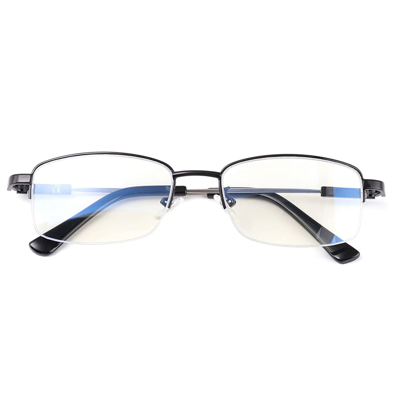 Progressive Multifocus Reading Glasses Blue Light Blocking Titanium Anti-fatigue Full frame Multifocal Readers Eyeglasses 1.0to4