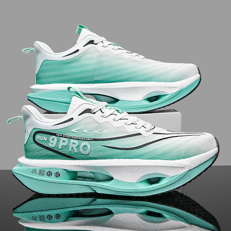 Summer Men's Running Shoes New Professional Carbon Plate Sports Training Shoes Outdoor Non-slip Shock-absorbing Tennis Shoes