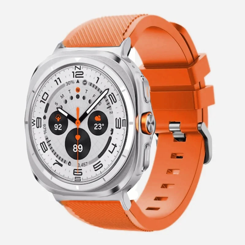 sports soft Silicone Strap For Samsung Galaxy Watch Ultra 2025 47mm breathable band For Samsung Watch 8 40mm 44mm 8 Classic 46mm