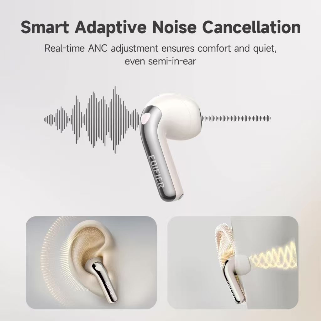 Edifier Evobuds True Wireless Earbuds Bluetooth Earphone with AI Voice Translation Noise Cancelling Bluetooth 6.1 Hi-Res IP54