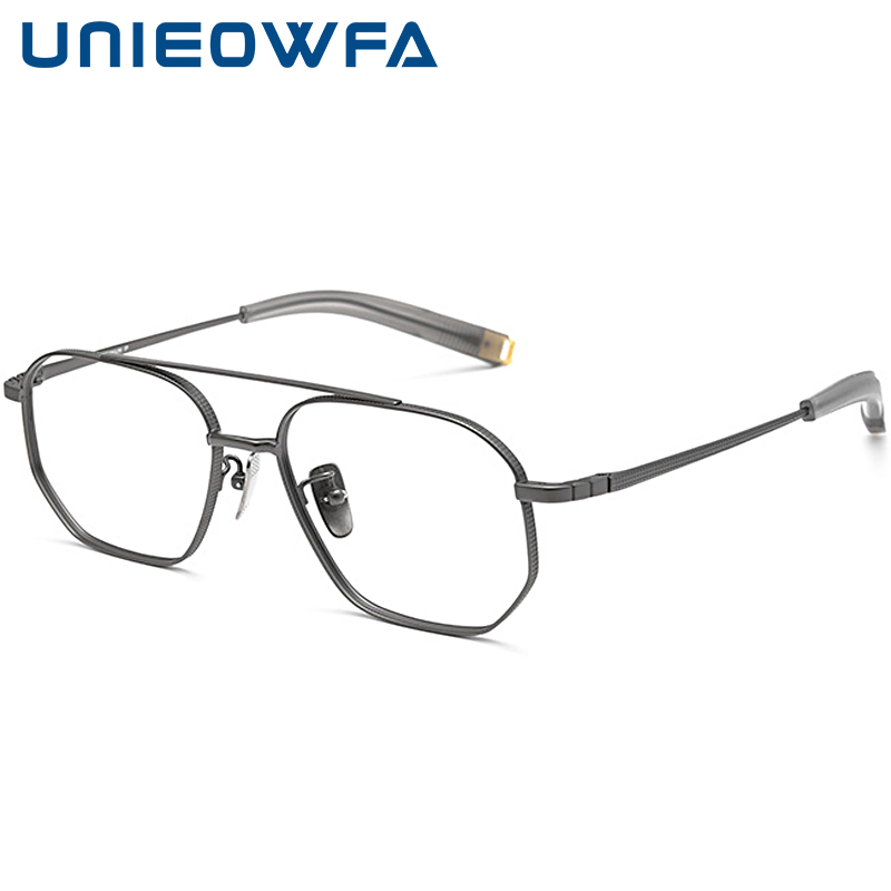 Multifocal Prescription Glasses Men Ultra Light Pure Titanium Progressive Eyeglasses Male High Myopia Optical Bifocal Spectacles
