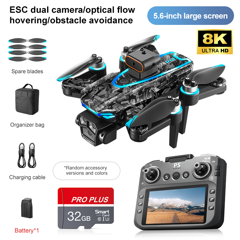D13 RC Drone Professional 4K Camera with 5G WiFi FPV UAV Screen Remote Control Brushless Obstacle Avoidance Quadcopter Toys