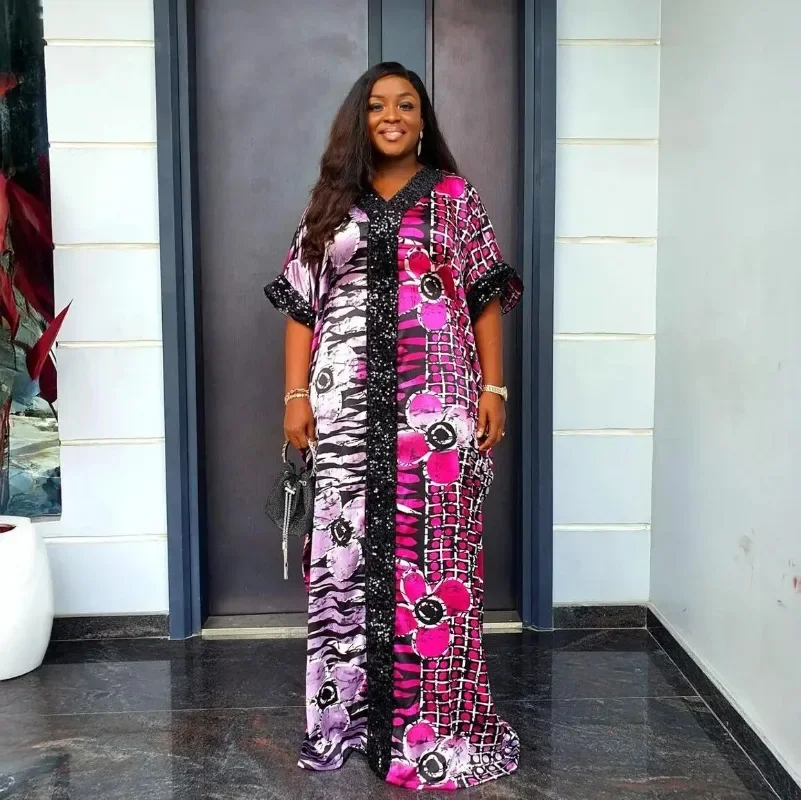 Abayas For Women Dubai Luxury 2025 African Muslim Fashion Dress Caftan Marocain Evening Party Dresses Boubou Robe Djellaba Femme