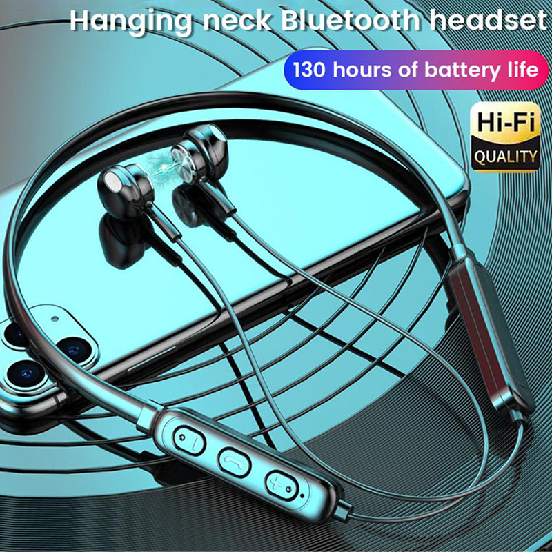 Wireless Bluetooth Earphones Magnetic Neckband headphones Noise Reduction Heavy Bass Earphone in-ear Sports Earbuds With Mic