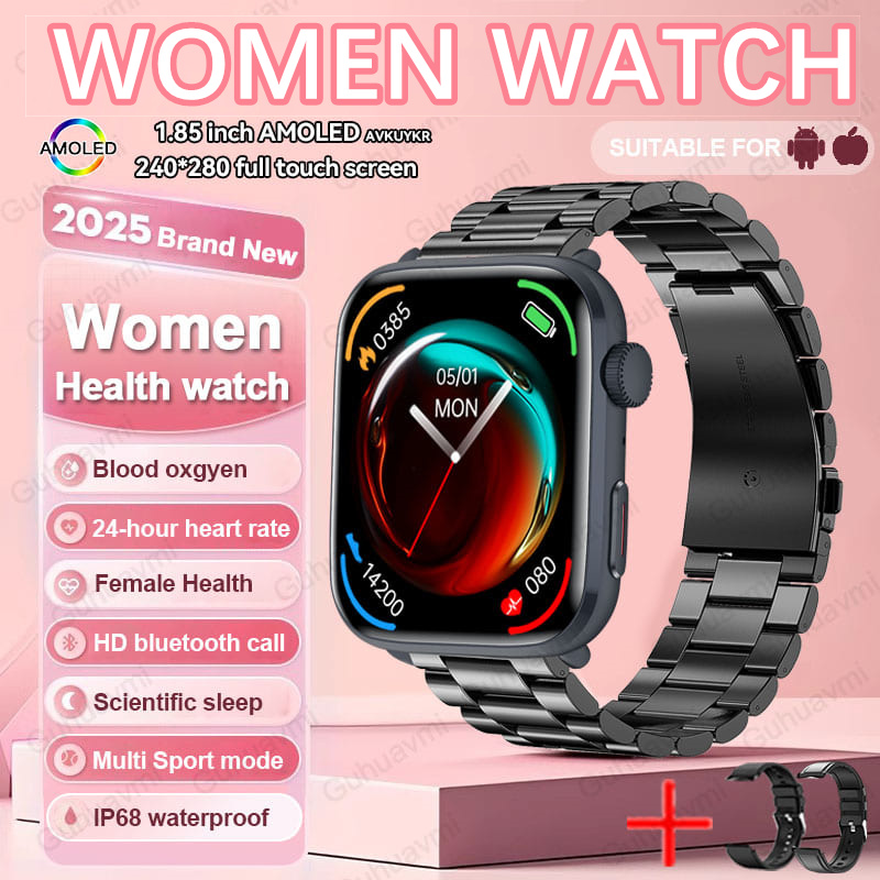 2025 New For Xiaomi Women AI Smart Diagnosis Smart Watch HRV+PPG Blood Pressure Blood oxygen Health monitor IP68 NFC Smartwatchs