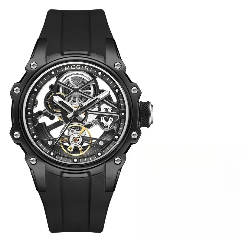 MEGIR 2243 Sport Automatic Movement Men's Watch Fashion Luxury Tourbillon Mechanical Watches for Men Relogios Masculino Relogio