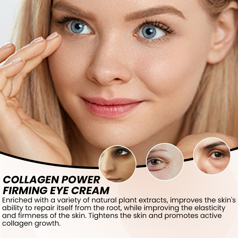 Collagen Wrinkle Remover Eye Cream Fade Fine Line Eye Bags Removal Dark Circles Anti Puffiness Lifting Firming Beauty Skin Care