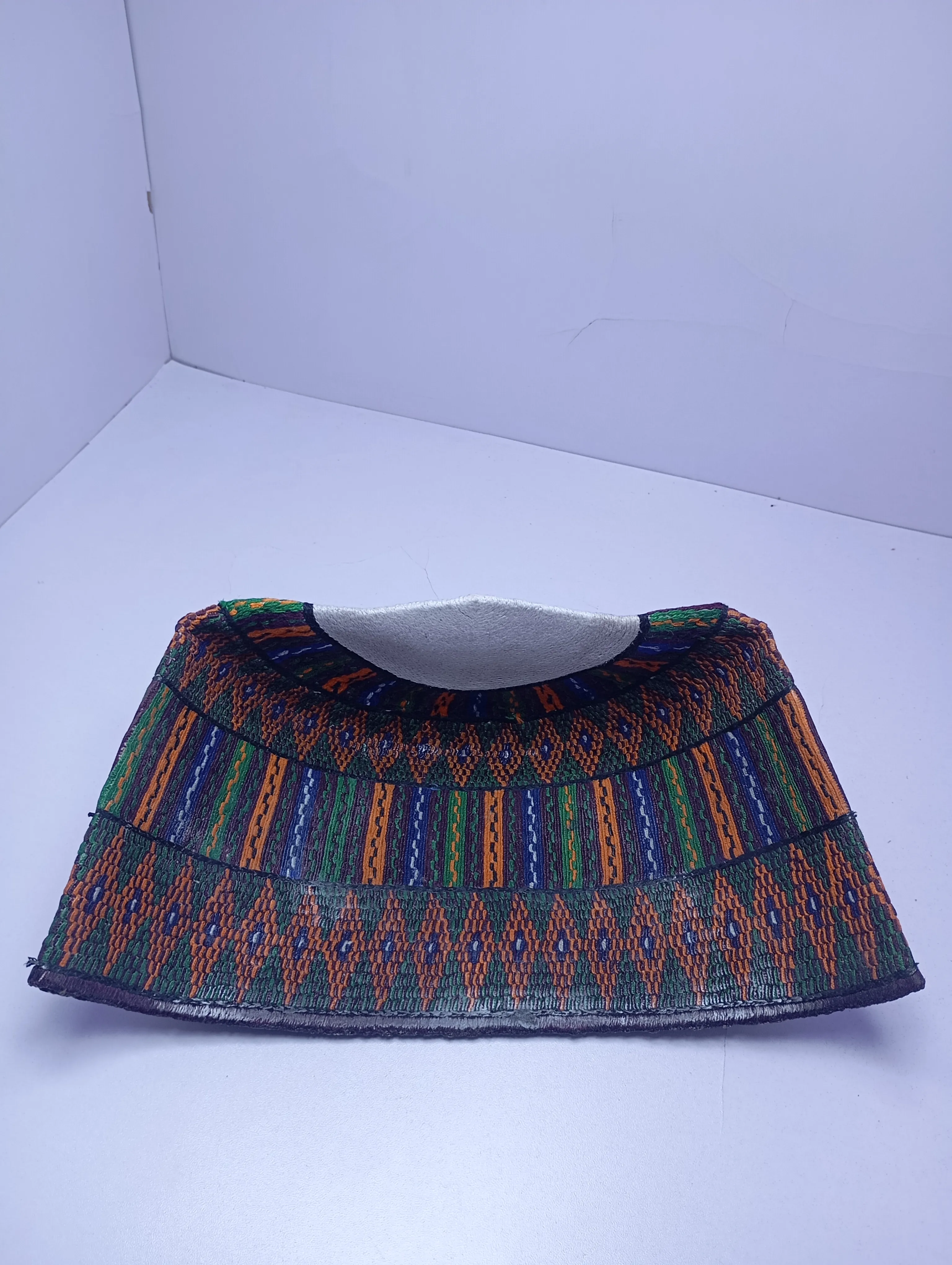Original Handwoven Hausa Fulani Zawa Cap – Bangol Kindei Bama Style | Men’s Knitted Maiduguri Cap Sizeof 23 