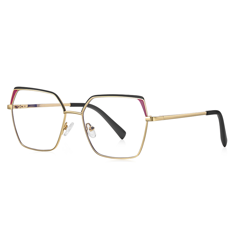 VICKY Geometric Square Fashion Large Framed Glasses Women's Reading Glasses Anti-Blue Light Customised Prescription Available