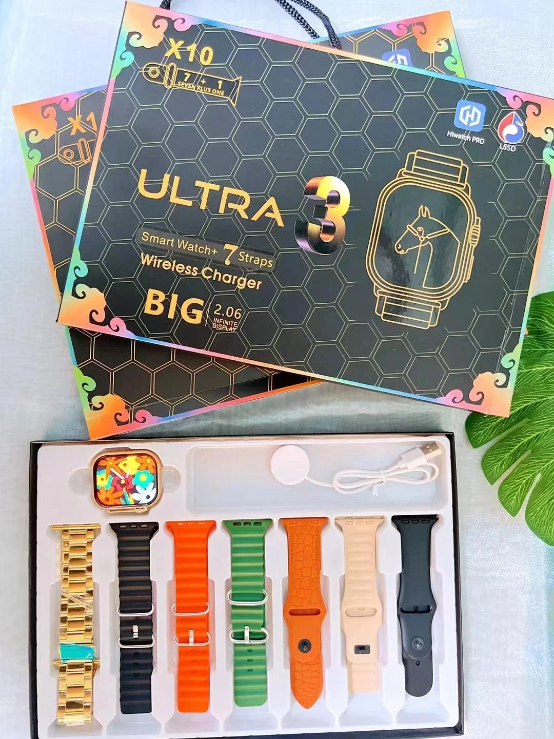 7+1 Smart Watch X10 Ultra 3 Sport Watch for men Women Bluetooth Phone Call SmartWatch DIY watch Faces Waterproof Smart Bracelet