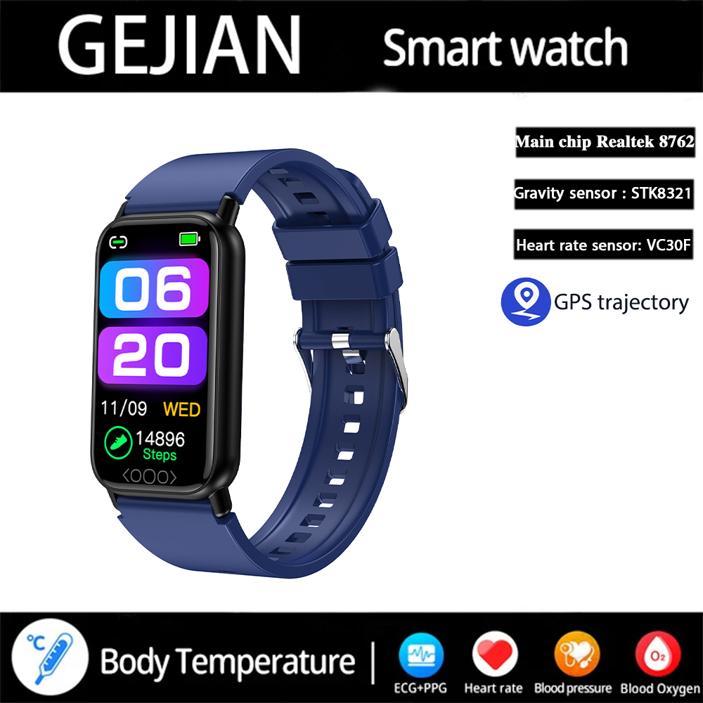 GEJIAN 2025 Smart Watch HD Touch Screen Heart Rate Monitoring Call Reminder GPS Sports Trajectory Waterproof Fitness Smartwatch