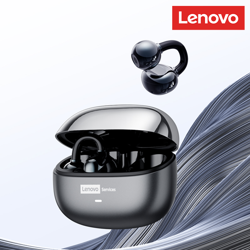 Lenovo LE302 OWS Wireless Bluetooth 6.0 Headset Long Battery Life Sports Ear Clip Earphones Noise Cancelling Headphones With Mic