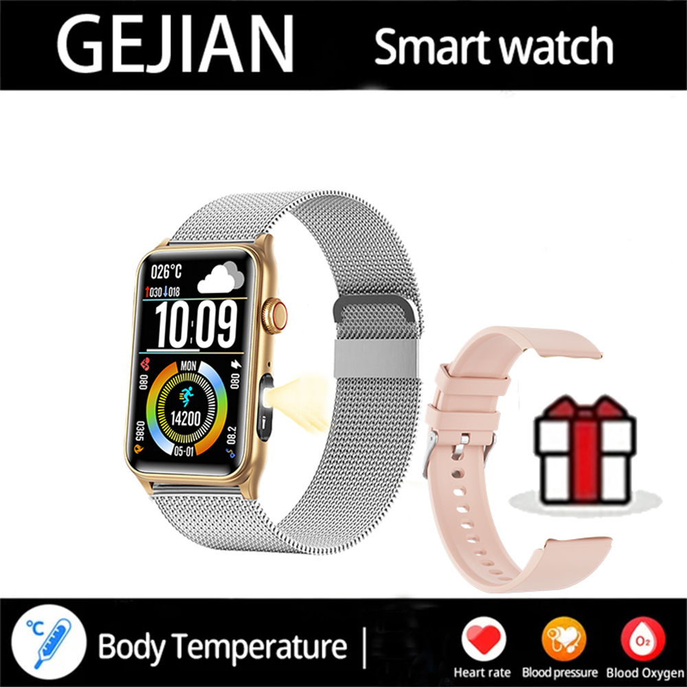 2025 New Smart Watch Men LED Bluetooth Call Sports Men's Smartwatch Heart Rate Health Temperature Monitoring Women Smart Watches