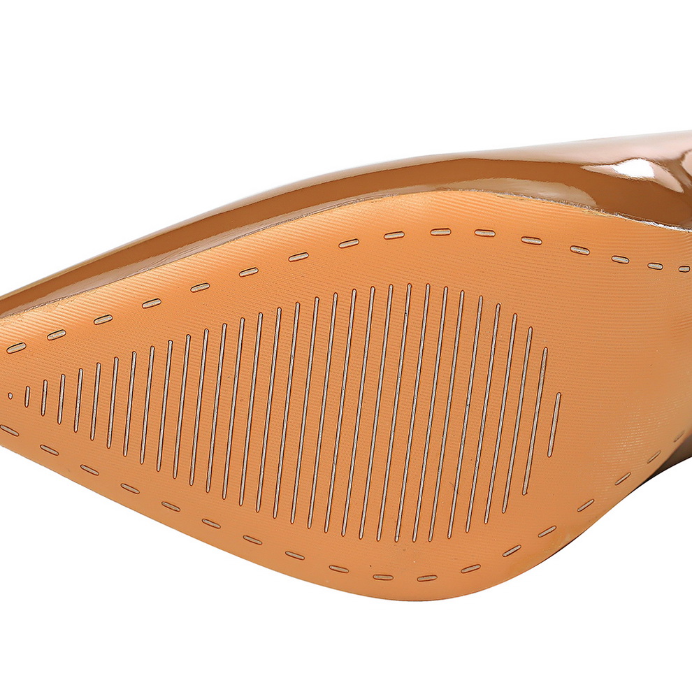 Autumn Patent Leather Concise Women's Shoes Pointed Toe Office High Heels Pumps Women Sexy Party Wedding Shoes Shallow Nude Red