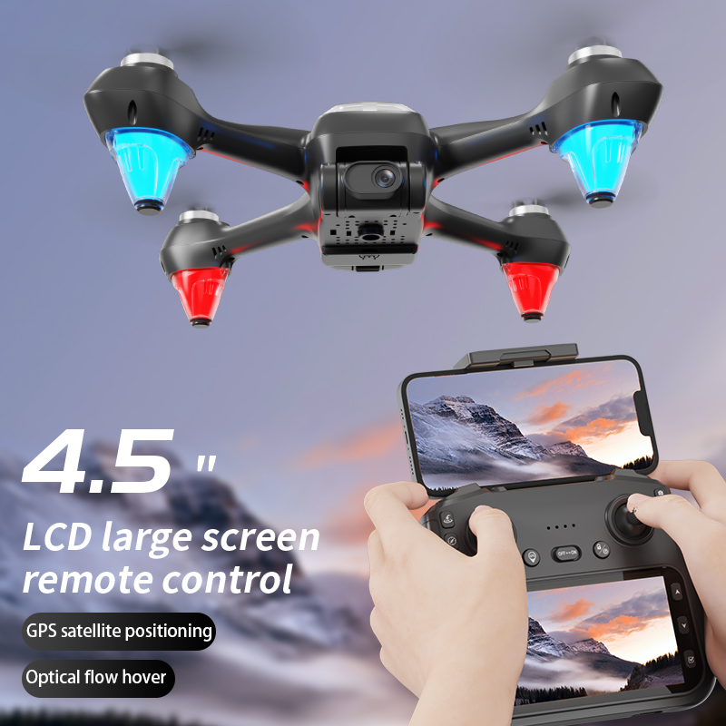 New AE9 GPS Drone 4K Professional HD Camera Aerial FPV Brushless Motor With Large Screen Remote Control Quadcopter RC Dron Toys
