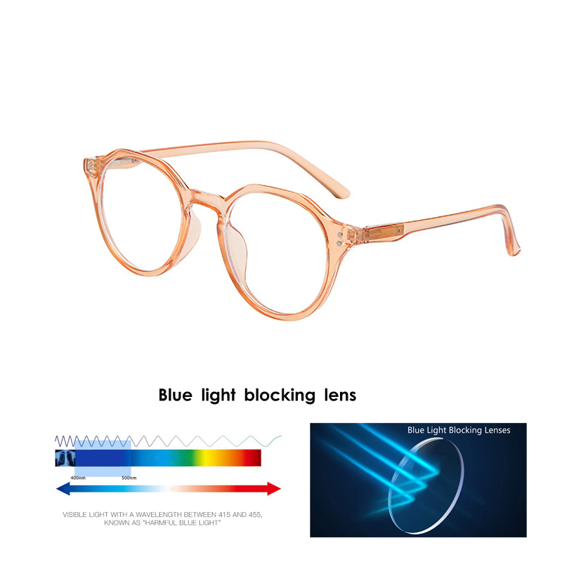 VCKA Anti-Blue Photochromic Myopia Glasses Women Men TR90 Frames Custom Prescription Computer Eyewear   -0.5 TO -10