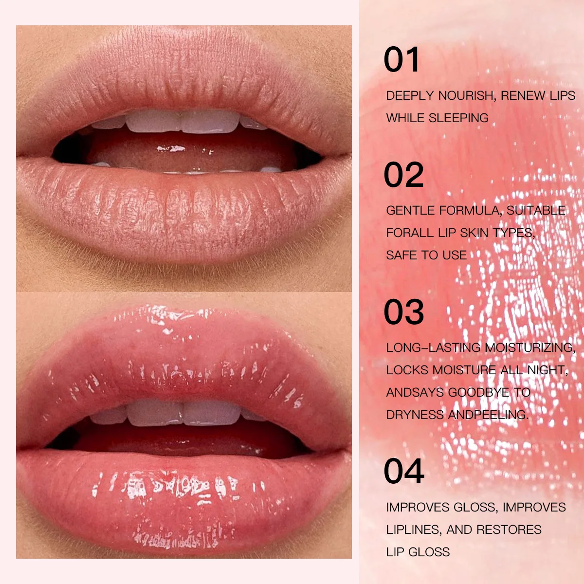 Korean Lip Mask Moisturizing Hydrating Repair Balm Patch Exfoliating Gel Beauty Lip Skin Care Product