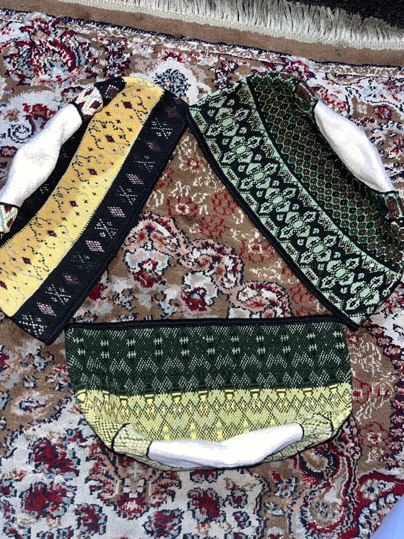 Handwoven African Cap - Traditional Patterned Headwear