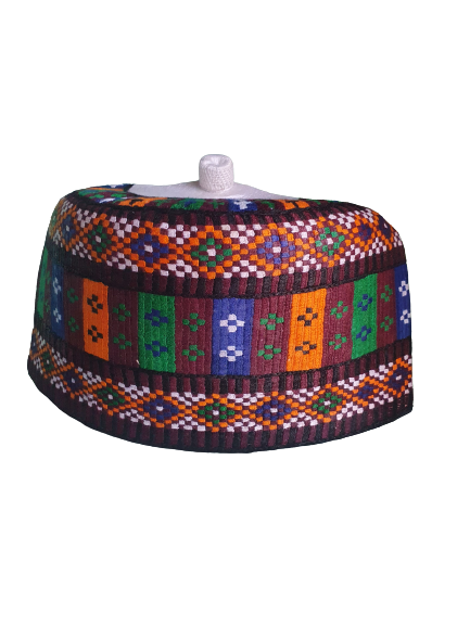 Men Cap Rawaram ( Hula, tangaran, kufi hat, agbada Hand Stitched Men’s Nigerian African Hausa Kufi Aboki Hat, Made in Nigeria , African Traditional Hausa Cap, Hausa, Fulani Traditional Cap)