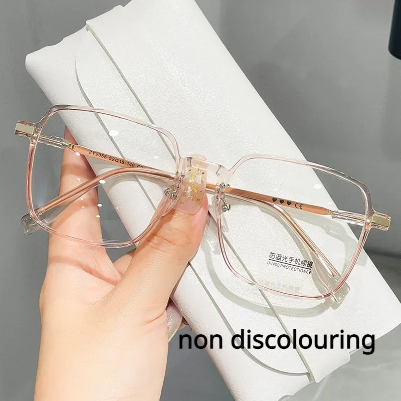 New Fashion Photochromic Myopia Glasses Men Women Color Changing Eyeglasses Anti UV Sunglasses Luxury Short-sighted Eyewear -2.5