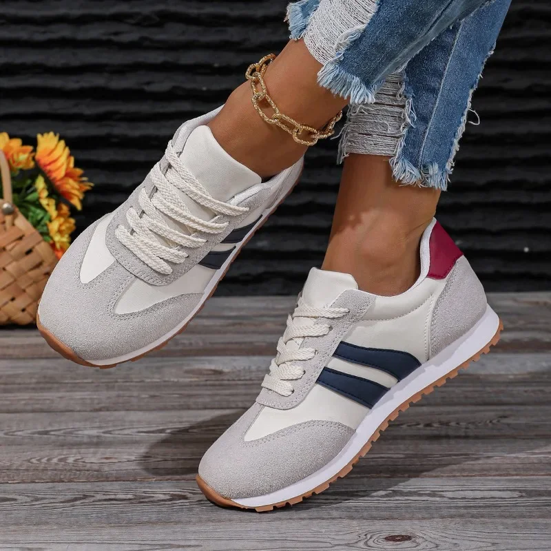 New Casual Shoes Fashion All-match Running Shoes Breathable Cloth Surface Lightweight Sports Women's Shoes Zapatos De Mujer