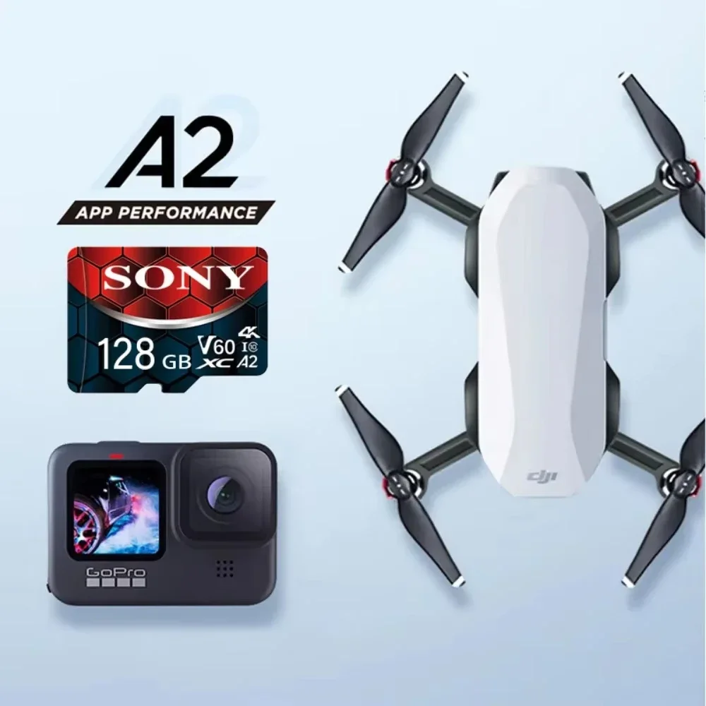 SONY-Micro TF SD Card 2TB 1TB Class 10 High Speed Memory Card U3 4K 512GB 128GB 256GB TF Flash Card for Smartphone Camera Drone