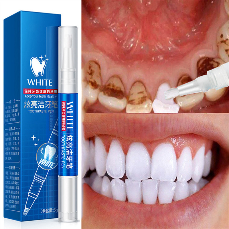 Teeth Whitening Essence Pen Cleaning Dental Hygiene Remove Yellow Plaque Smoke Stains Fresh Breath Bleach Serum Dental Products