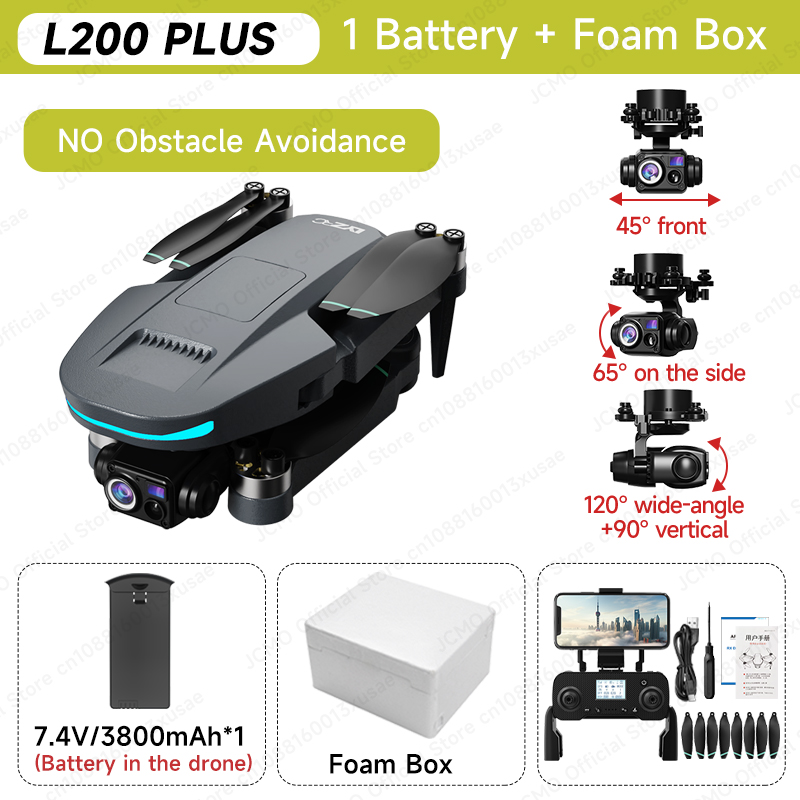 LYZRC L200 Plus Max 4K 3 Axis Camera Gimbal Drone GPS Positioning Brushless Motor 249g Light Weight Drone 360 Avoidance Obstacle