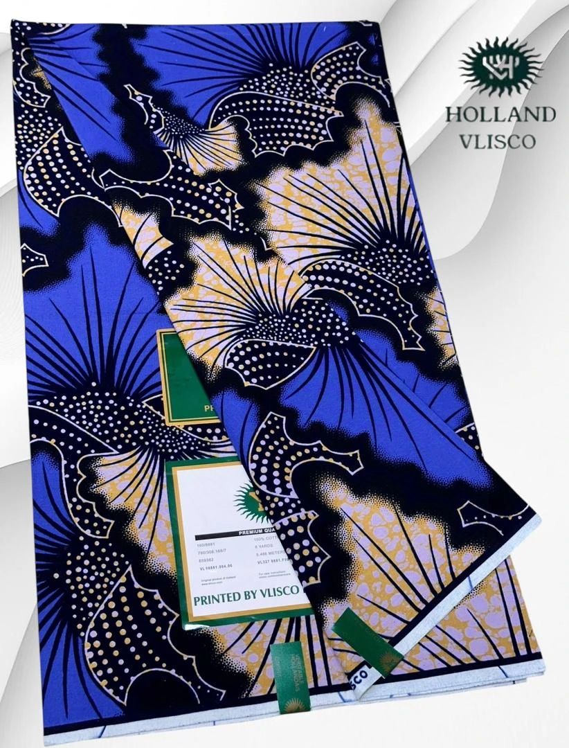 The Ultimate Legend: Authentic Holland Vlisco Veritable Wax Prints – Premium Atamfa Turmi for High-Fashion Dashiki and Traditional African Couture