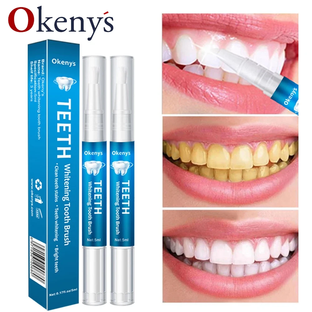 5ml Teeth Whitening Pen Tooth Gel Whitener Bleach Remove Stains Oral Hygiene Instant Smile Teeth Whitening Kit Cleaning Serum