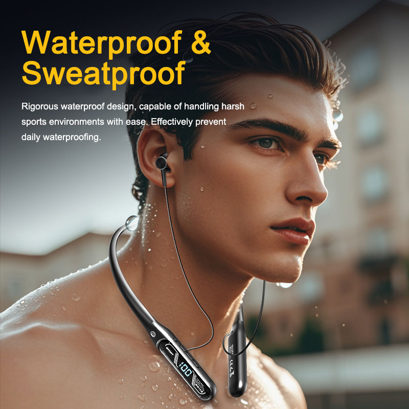 EARDECO Sport Bluetooth Headphone 80 Hours Playback Wireless Headphones Bass Stereo Neckband Phone Headphone Headset with Mic