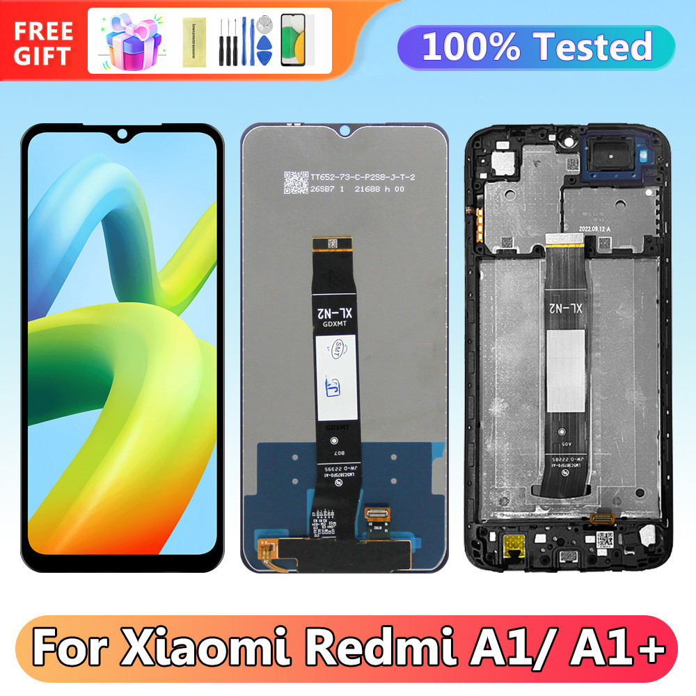 Origianl Screen for Xiaomi Redmi A1+ A1 Plus 220733SFG Lcd Display + Touch Screen with Frame for Xiaomi Redmi A1 Replacement