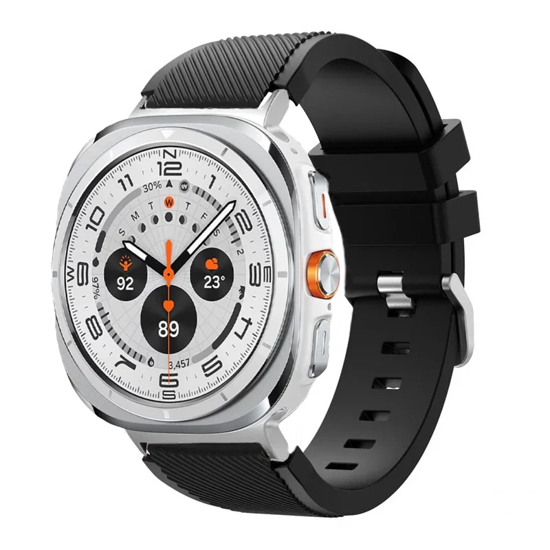 sports soft Silicone Strap For Samsung Galaxy Watch Ultra 2025 47mm breathable band For Samsung Watch 8 40mm 44mm 8 Classic 46mm