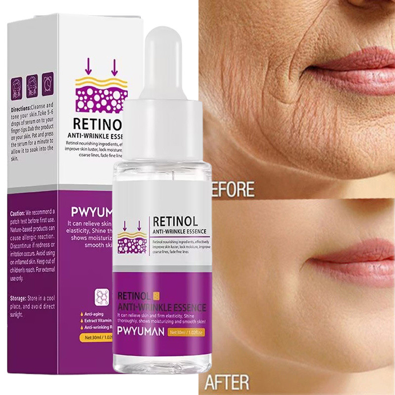 Retinol Wrinkle Remover Face Serum Anti Aging Lifting Firming