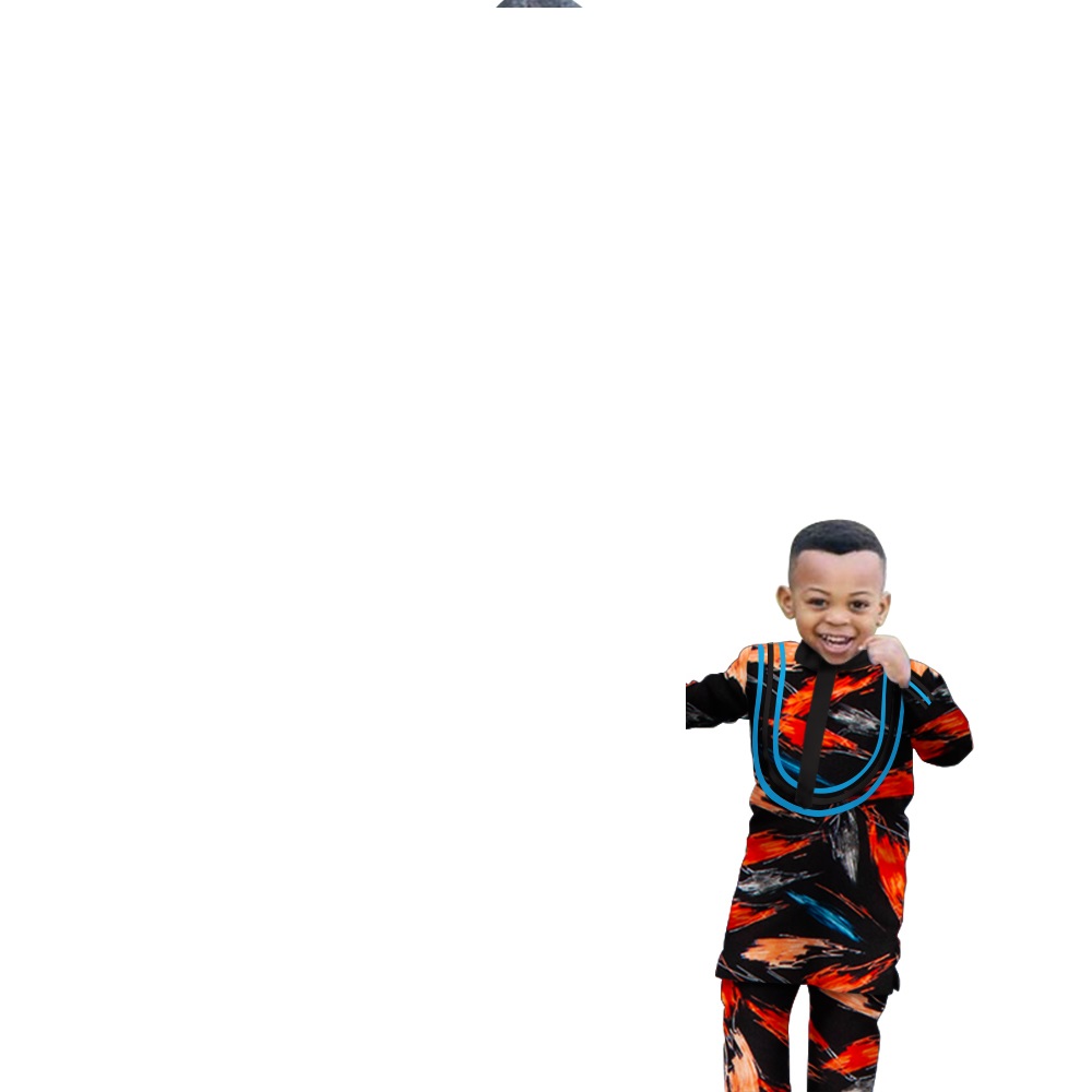 African Parent-child Clothing Long Sleeve Slim Fits Dashiki Outfits for Father Boys Fashion Men African Clothes Sets Wyq340