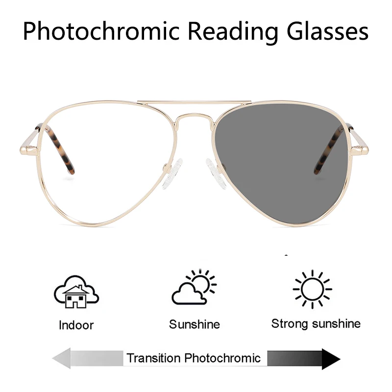 Photochromic Reading Glasses for Men Women's Sunglasses Photochromic Lenses Man Best Selling for Women Luxury Eyeglass Frames 2