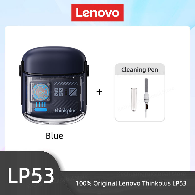Lenovo LP53 Wireless Bluetooth 5.4 Earphones Mechanical Design Gamer Headset TWS Noise Reduction Sports Earbuds Long Standby New