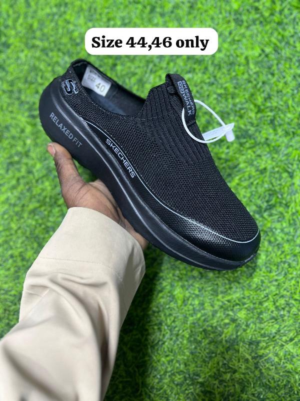Skechers Relaxed Fit Slip-On Sneakers - Black