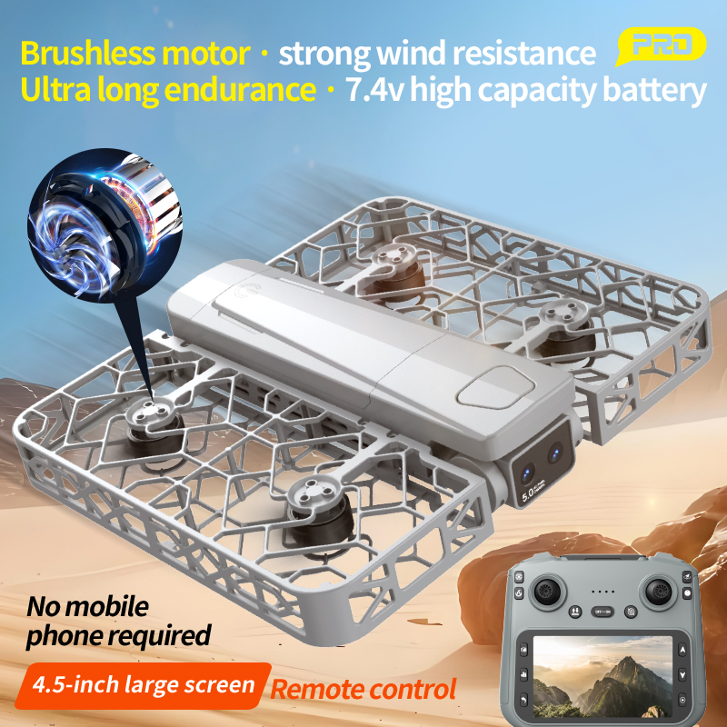 New S161 MAX Drone 4.5-inch Professional 4K HD Camera Aerial FPV brushless motor with Large Screen Remote Control Drone Toys