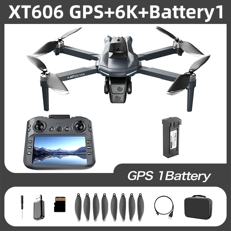 Xiaomi XT606 MAX GPS Drone 4k Professional 8K HD Camera FPV Wish Screen Drone 360° Obstacle Avoidance Quadcopter Toys Dron
