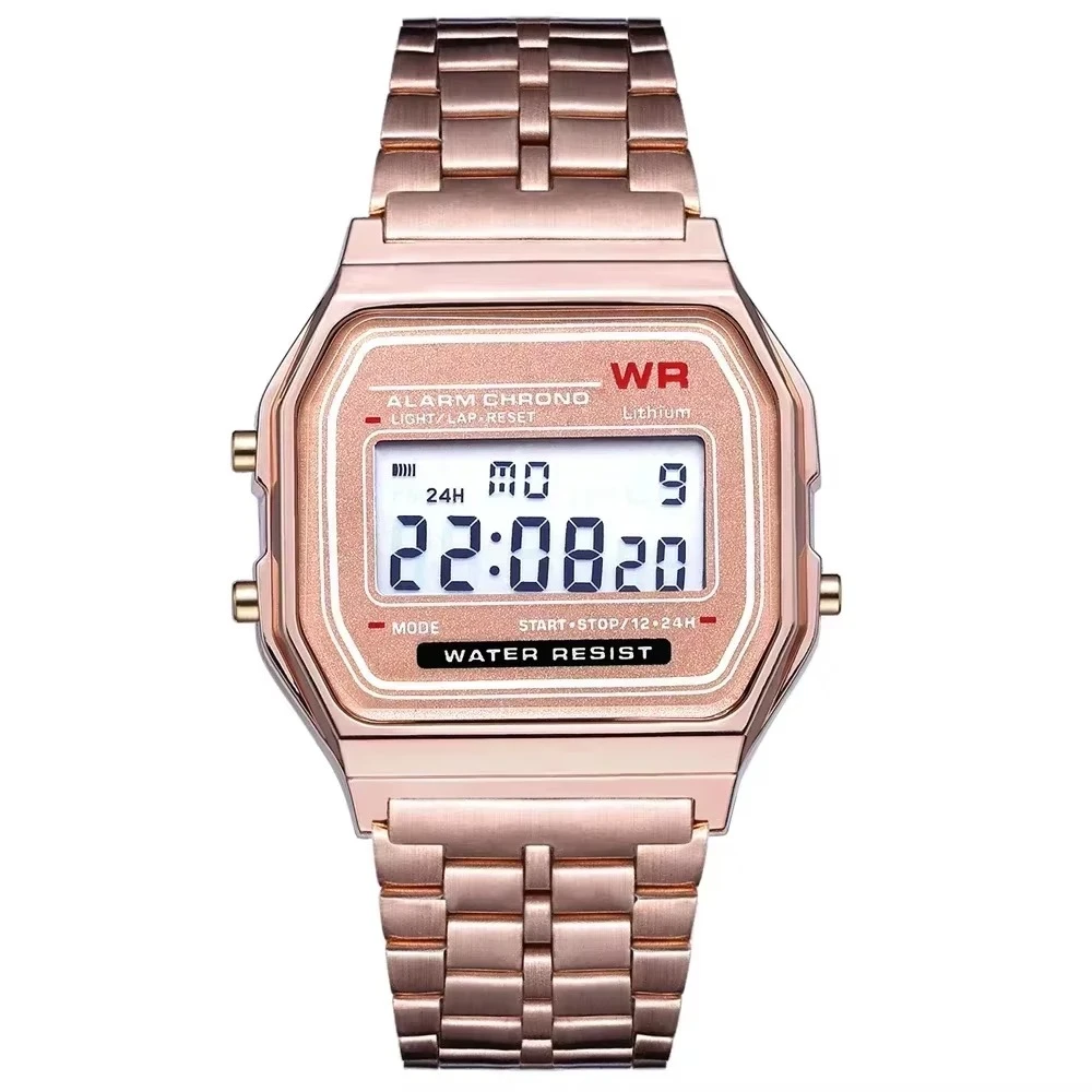 Retro Square Electronic Watches Digital Display