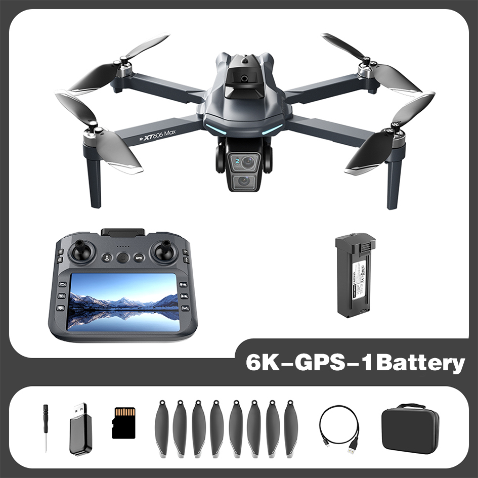 XIAOMI NEW XT606 GPS Drone 8K HD Professional dual camera 5G WIFI FPV Obstacle Avoidance Brushless RC Quadcopter Dron toy MIJIA