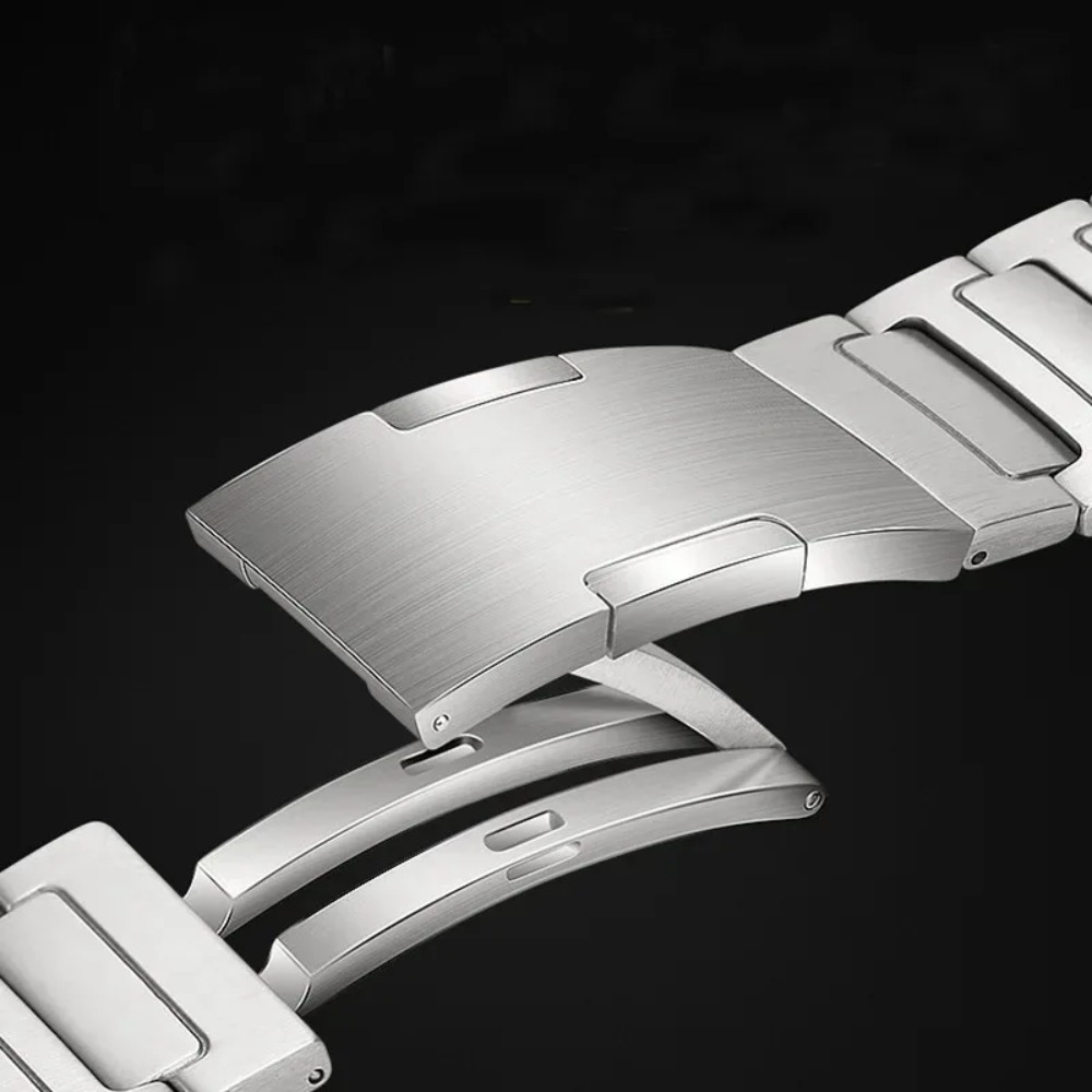 Titanium Metal Strap for Samsung Galaxy Watch 8 40mm 44mm/Classic 46mm Stainless Steel Band for Galaxy Watch 8 Ultra 47mm Correa