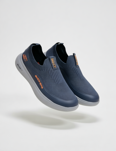 Skechers GoWalk Slip-On Walking Shoes - Navy Blue