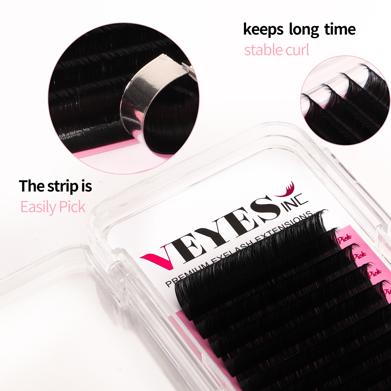 Veyes Inc Cashmere Eyelash Extensions Faux Mink Lashes 8-20mm Veyelash Professionals Classic Soft Natural Lash Bulk Wholesale